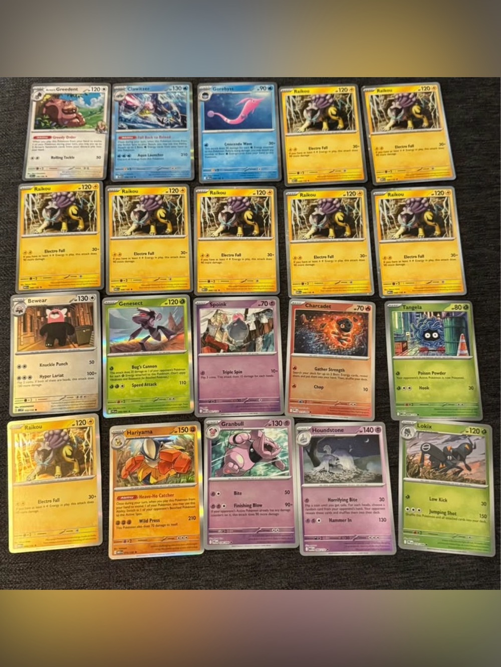 Pokemon cards in perfect condition